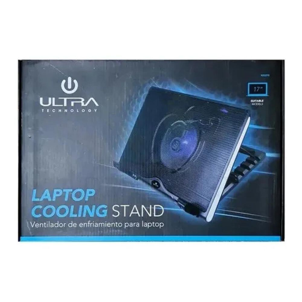 Base Ventilador Cooler Para Notebook Negro image number 3.0