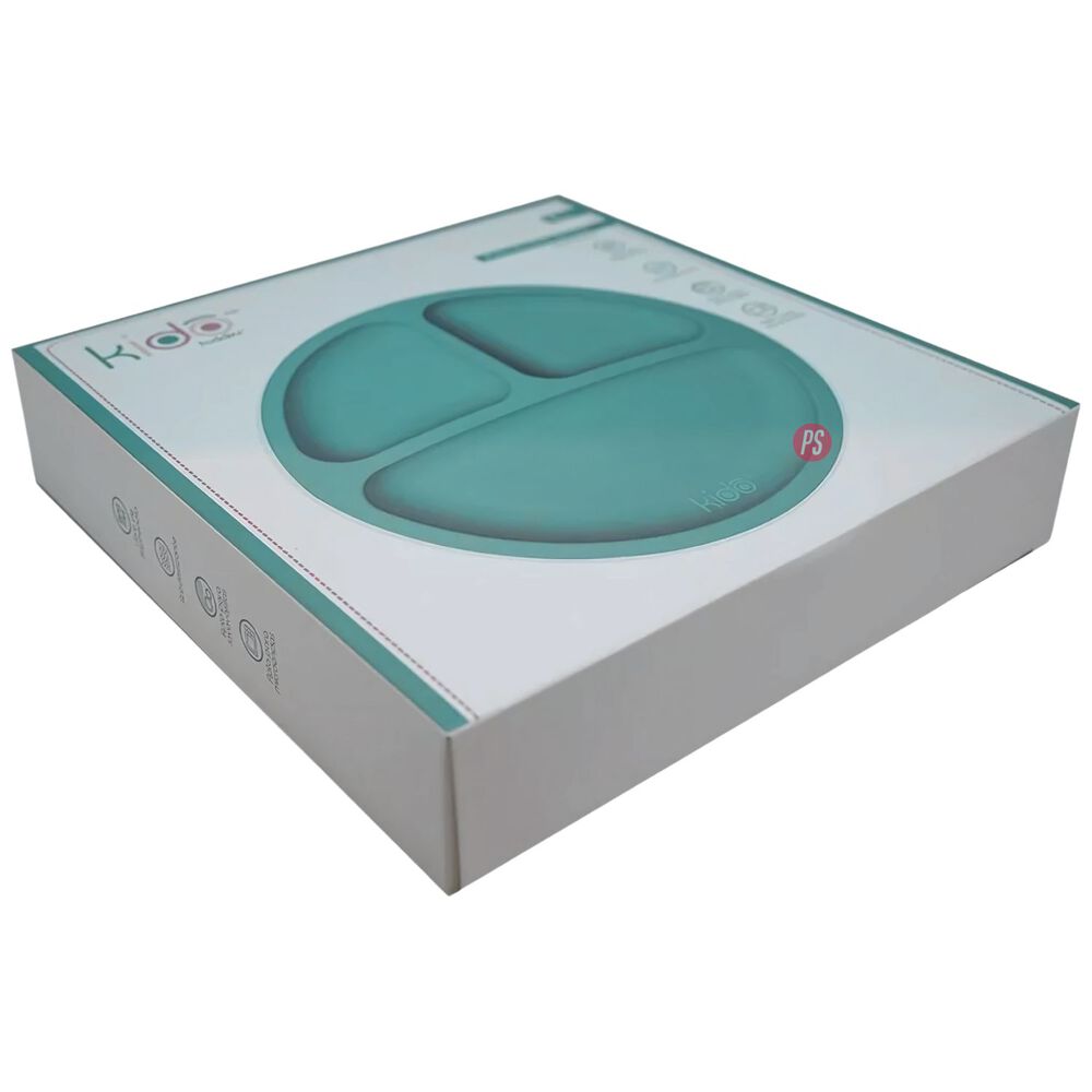 Plato Silicona Bebe Kido Ventosa Y 3 Divisiones Colores - Ps image number 3.0