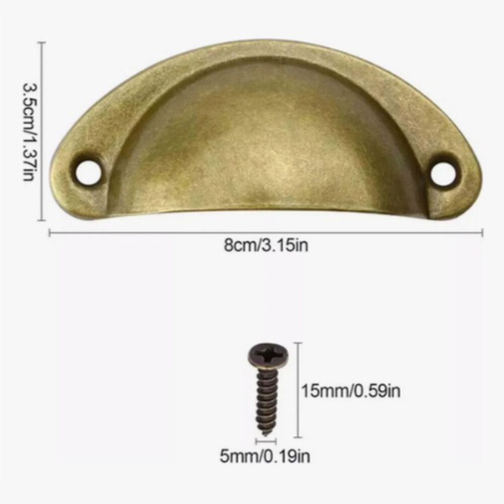 Set 12 Tiradores Para Muebles Dorado image number 2.0