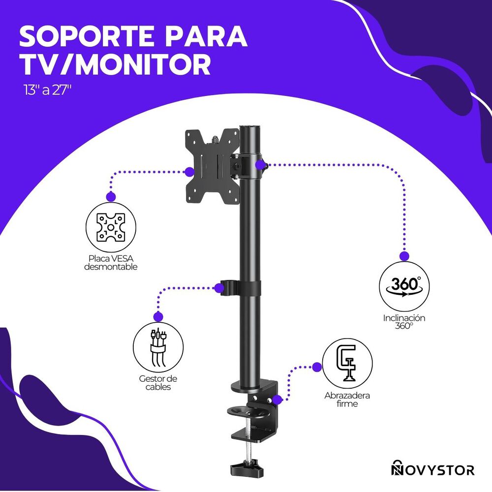 Soporte Para Tv/monitor De 13" A 27" image number 2.0