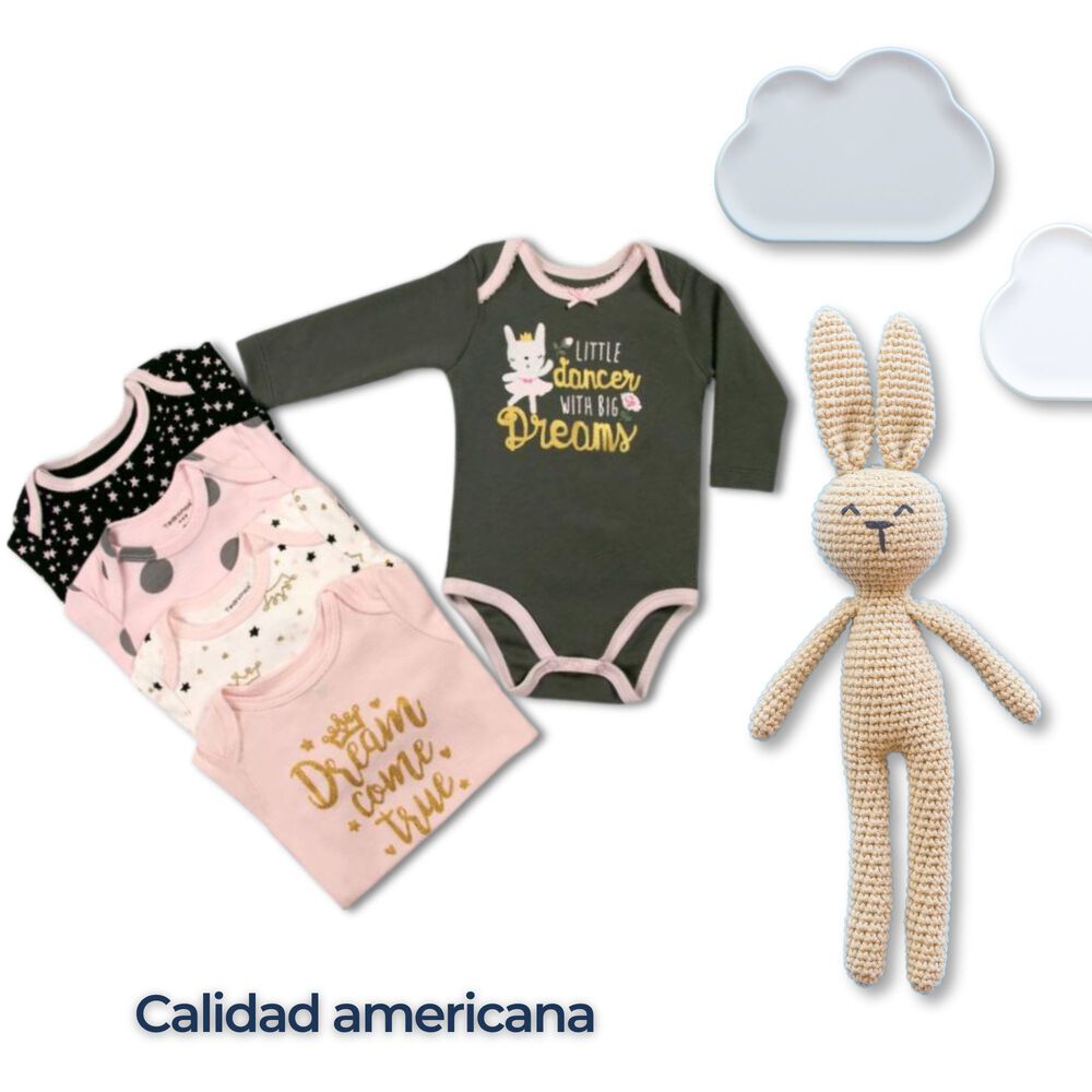 Pack 5 Bodys Ni&ntilde;a Manga Larga Tedmimak 100% Algod&oacute;n Ballet Dreams image number 5.0