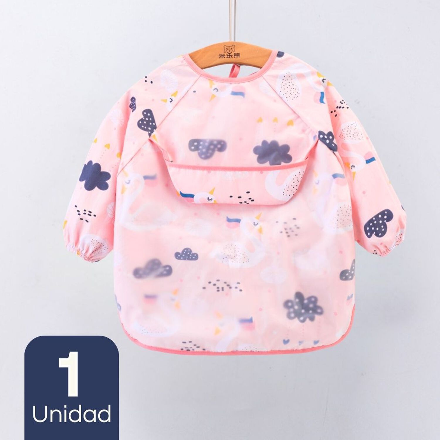 Babero Delantal Impermeable Manga Larga Bebe Y Ni&ntilde;a image number 0.0