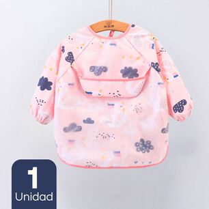 Babero Delantal Impermeable Manga Larga Bebe Y Ni&ntilde;a