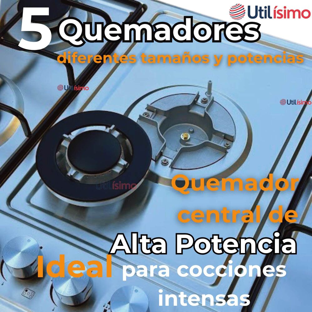 Cocina Encimera Gas Licuado 5 Platos + Kit De Instalación image number 6.0