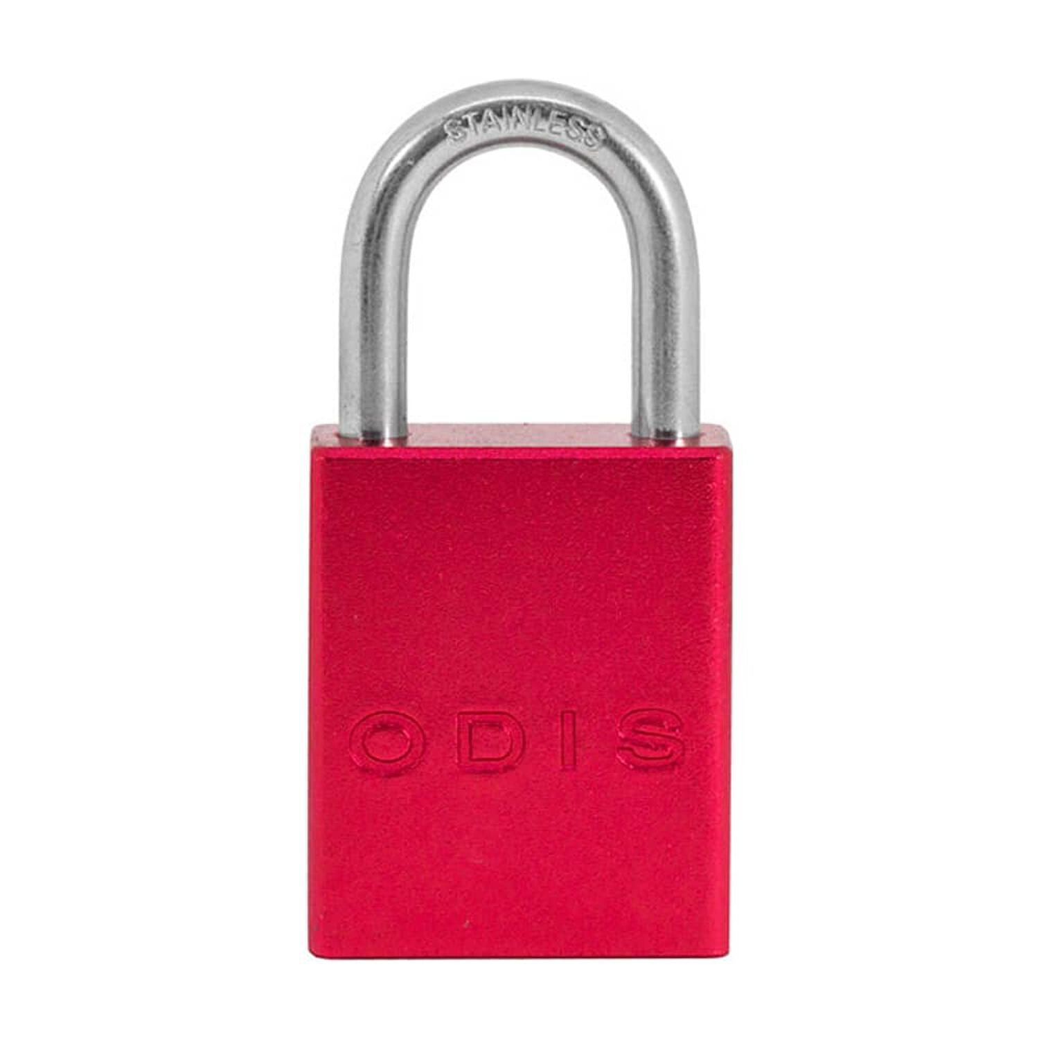 Candado Bloqueo Aluminio Odis 38mm - Rojo image number 1.0
