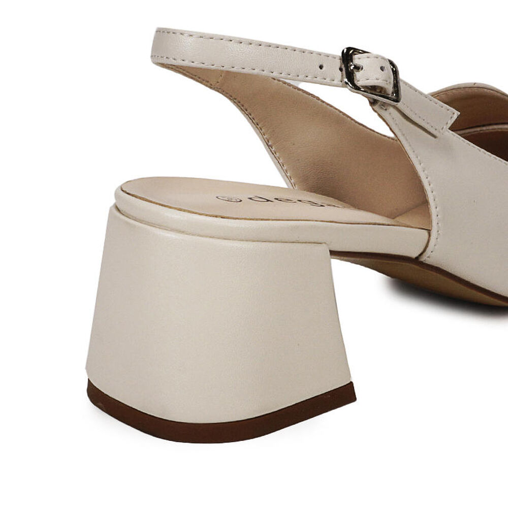 Zapato Cuero Acalia Beige image number 5.0
