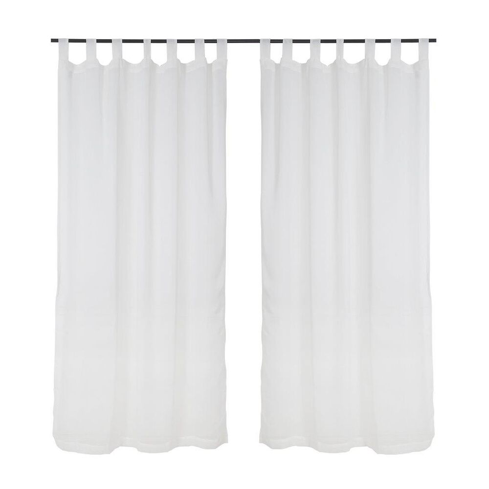 Set Cortinas Velo Lino-presilla 140x220 Beige image number 0.0