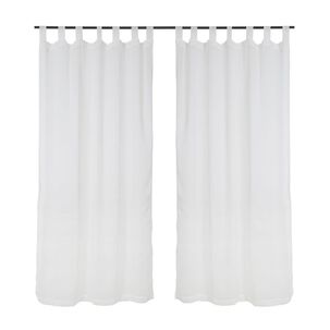 Set Cortinas Velo Lino-presilla 140x220 Beige