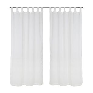 Set Cortinas Velo Lino-presilla 140x220 Beige