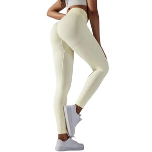 Calzas Leggings Push Up Solido Sukha Beige