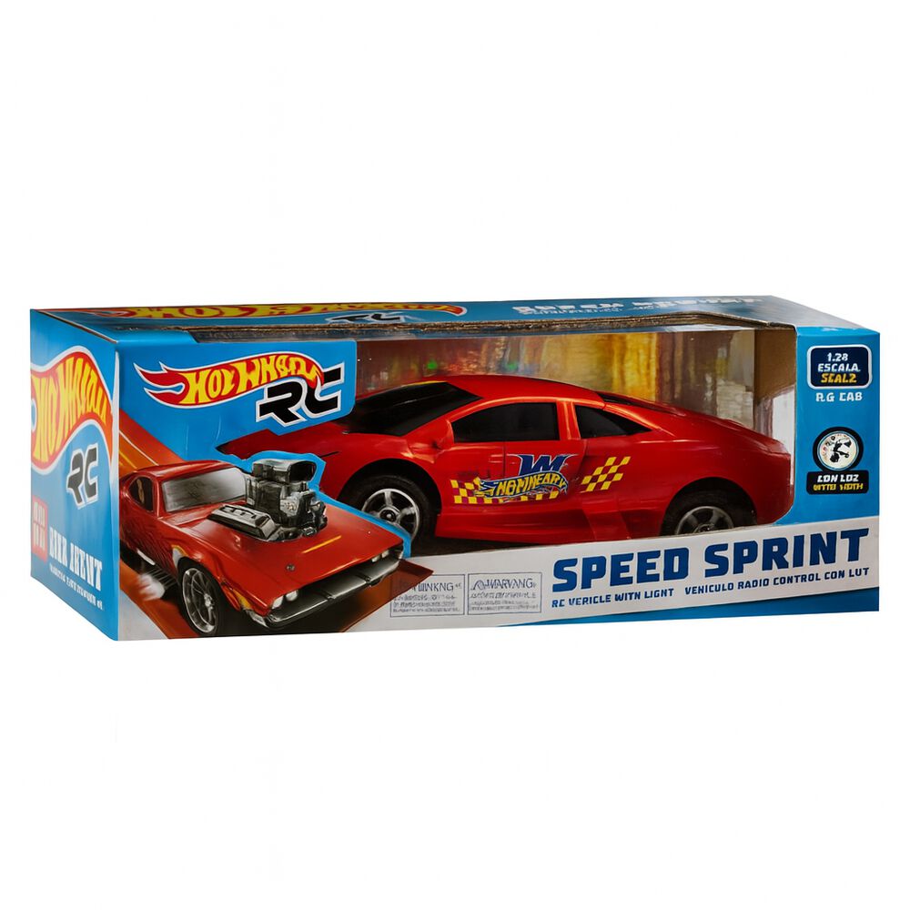 Auto A Control Remoto Hot Wheels Speed Sprint Con Luces image number 7.0