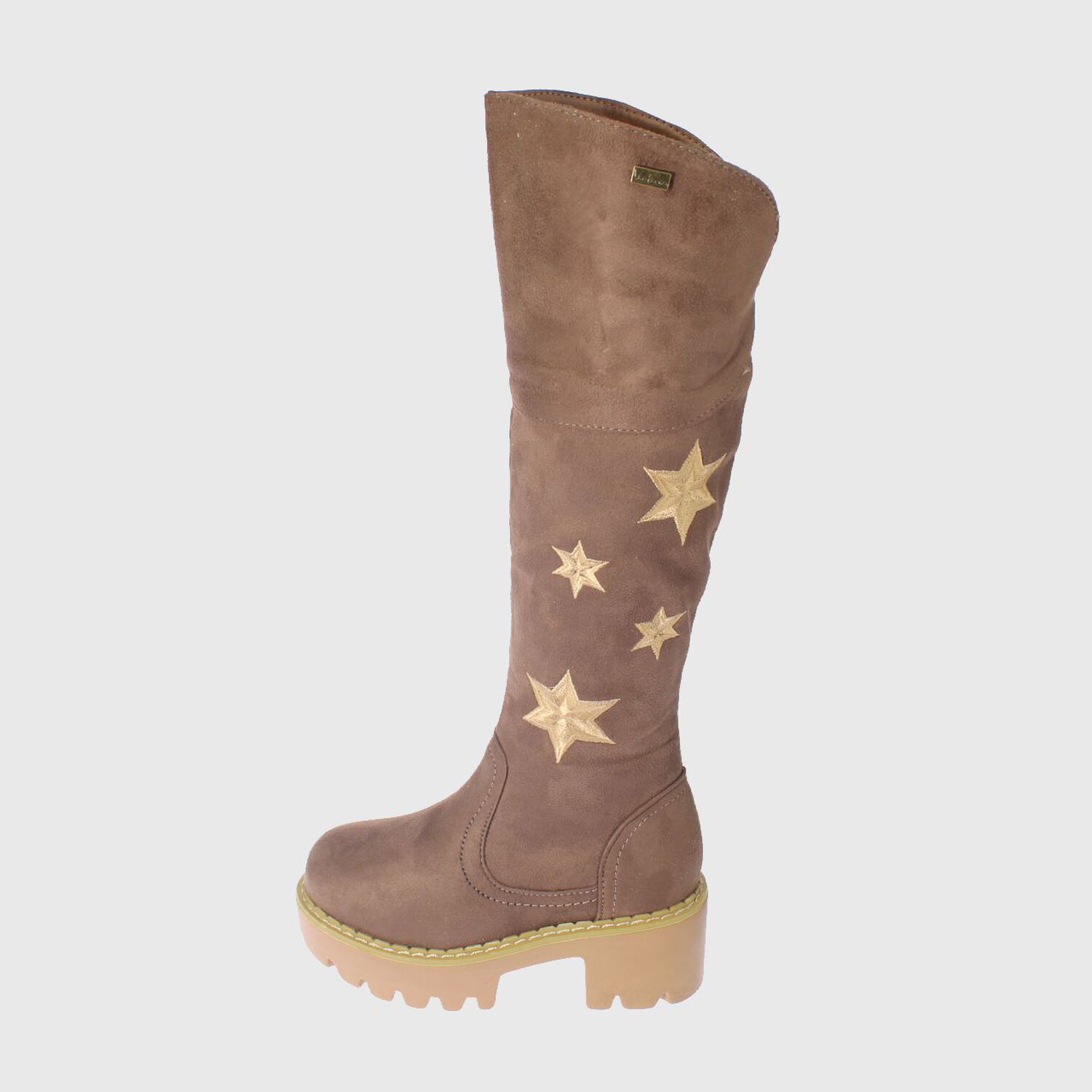 Bota Bordada Taupe V&iacute;a Franca Art. 3ni8001taupe image number 2.0