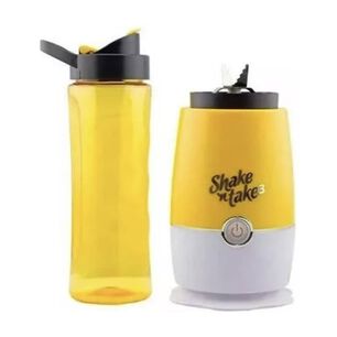 Juguera Batidora Licuadora Personal Port&aacute;til 2vasos Lionshop Amarillo