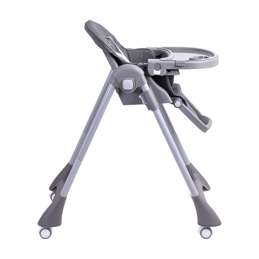 Silla De Comer Bebe Reclinable Plegable Easy Eat Gris image number 5.0