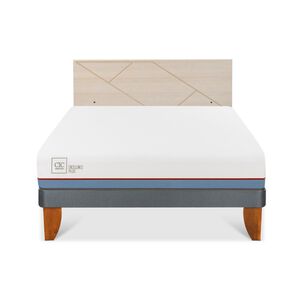 Cama Europea Cic Excellence Plus / 2 Plazas / Base Normal + Respaldo