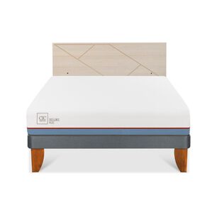 Cama Europea Cic Excellence Plus / 2 Plazas / Base Normal + Respaldo