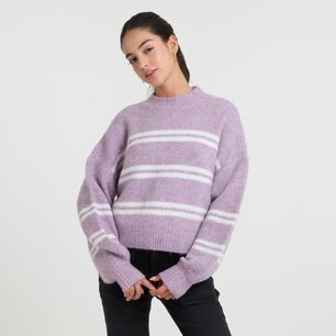 Sweater Lineas Regular Manga Larga Cuello Redondo Mujer Freedom