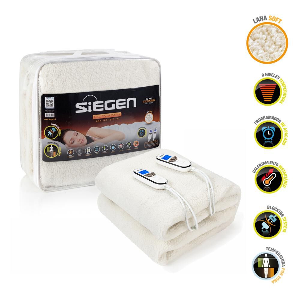 Calienta Cama Siegen SG-5351 / 2 Plazas image number 0.0