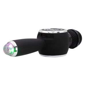 Micr&oacute;fono Parlante Karaoke Bt Tws Con Luces Recargable Black