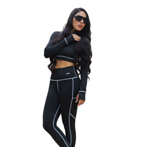 Conjunto Deportivo E408 Leggins + Buzo Corto