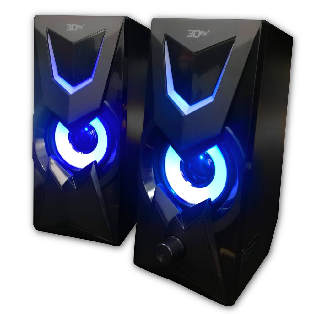 Parlantes Gamer 3dfx Full Rgb Deep Bass Usb 2.0 / Aux 3.5mm image number 1.0