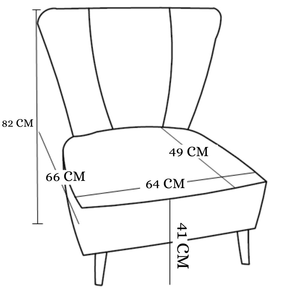 Poltrona 82x64x66 Cm Fm-002a Azul image number 6.0