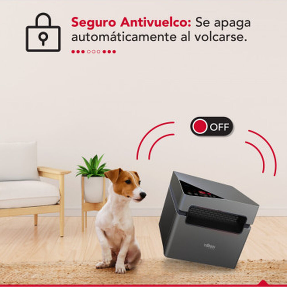 Estufa Eléctrica Infrarroja 2 En 1 Thor Silver 1500w Wifi image number 2.0