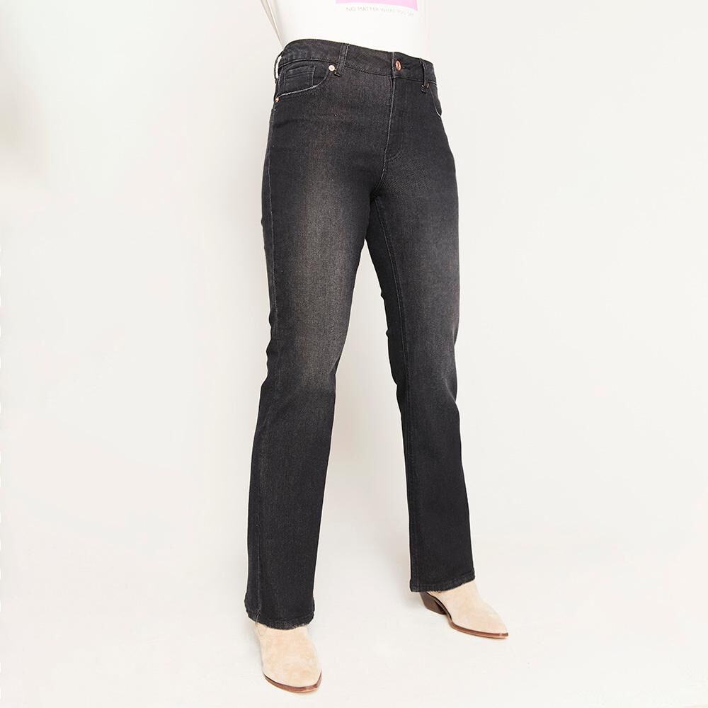 Jeans Tiro Medio Flare Mujer Kimera en Oferta | Hites.com