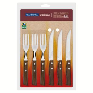 Cubierto De Mesa Tramontina Tradicional Para Asado / 12 Piezas
