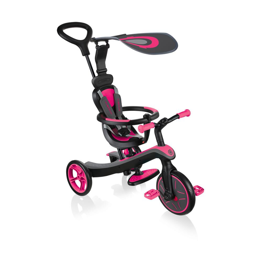 Triciclo 4 En 1 Fucsia Globber image number 0.0