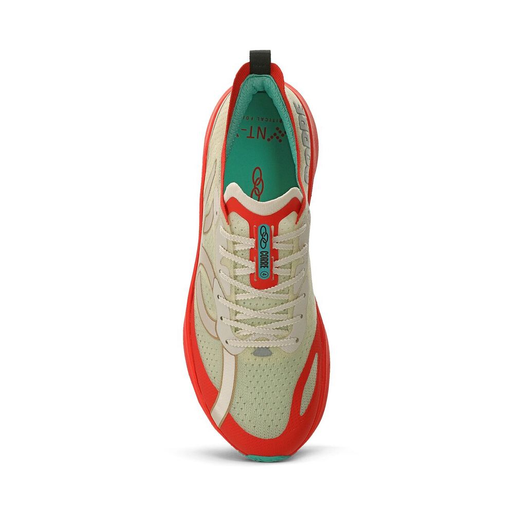 Zapatilla Running Mujer Corre 4 Celeste/rojo/arena image number 3.0