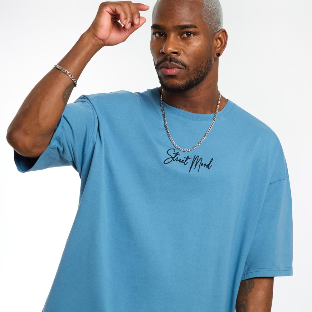 Polera Lisa Manga Corta Cuello Redondo Hombre Rolly Go image number 4.0
