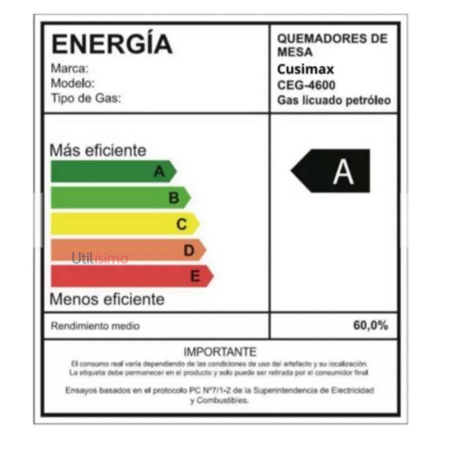 Cocina Encimera A Gas Licuado 4 Platos Gris image number 4.0