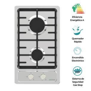 Encimera A Gas Gr&ouml;ner Inox 2q