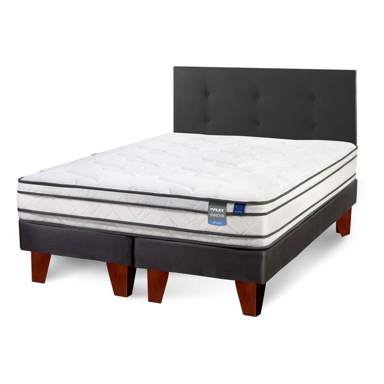 Cama Europea Flex Innova / 2 Plazas / Base Dividida + Respaldo image number 0.0