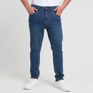 Jeans Lavado Tiro Medio Skinny Hombre Skuad
