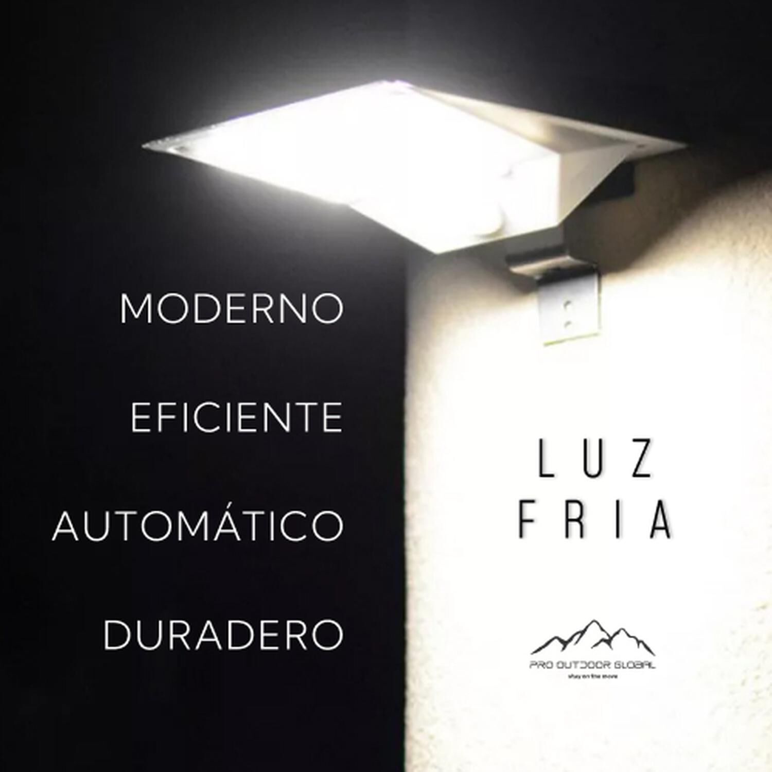 Pack 2 Aplique Solar Contra Agua Ultra Plano Con Sensor De Movimiento image number 2.0
