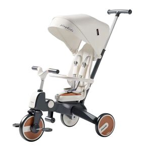 Triciclo De Paseo 360&deg; Y Balance 6 En 1 Plegable Blanco