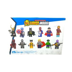 Juguete Set 12 Figuras 7cm Avengers Bloques Infantil