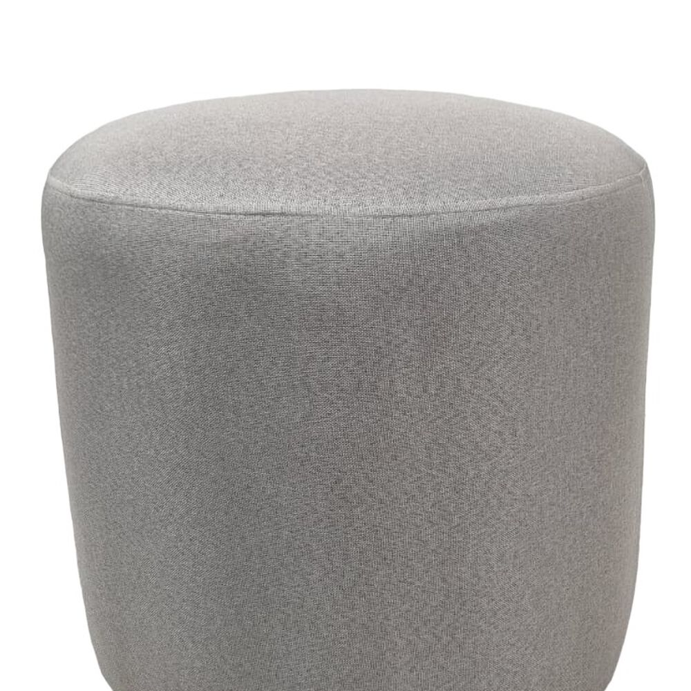 Pouf Redondo Lino Gris Claro image number 0.0