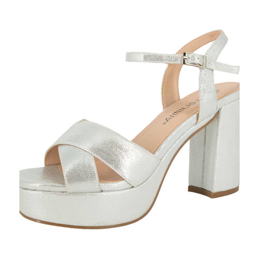 Sandalia De Vestir Lister Plateado Alquimia image number 3.0