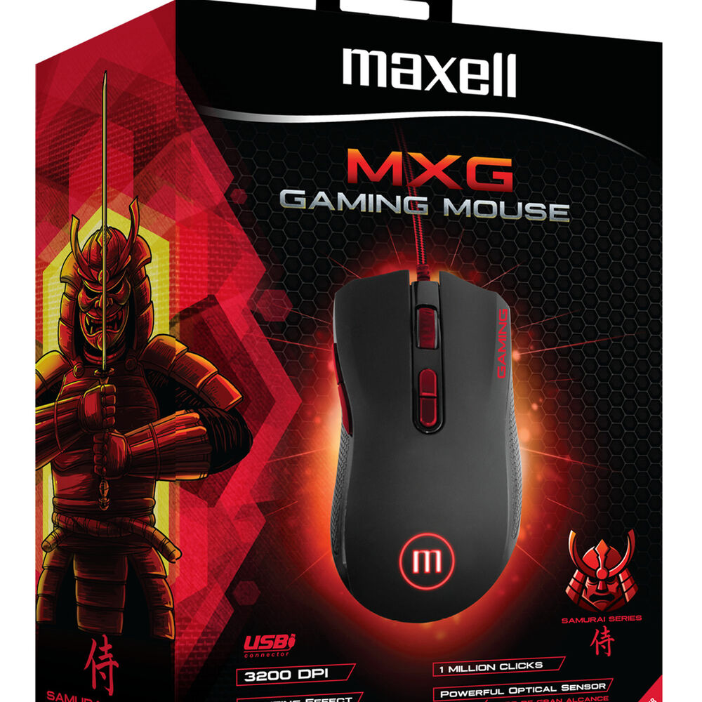 Mouse Gamer Maxell Led 7 Colores 3200 Dpi Usb 1.8mts Mowr-mxg image number 1.0