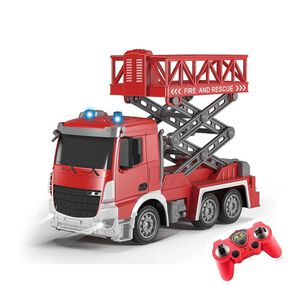 Juguete Camion De Bomberos A Control Remoto Escalera Rojo Infantil