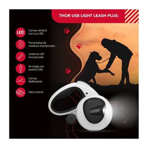 Correa Luminosa Thor Usb Light Leash Plus M