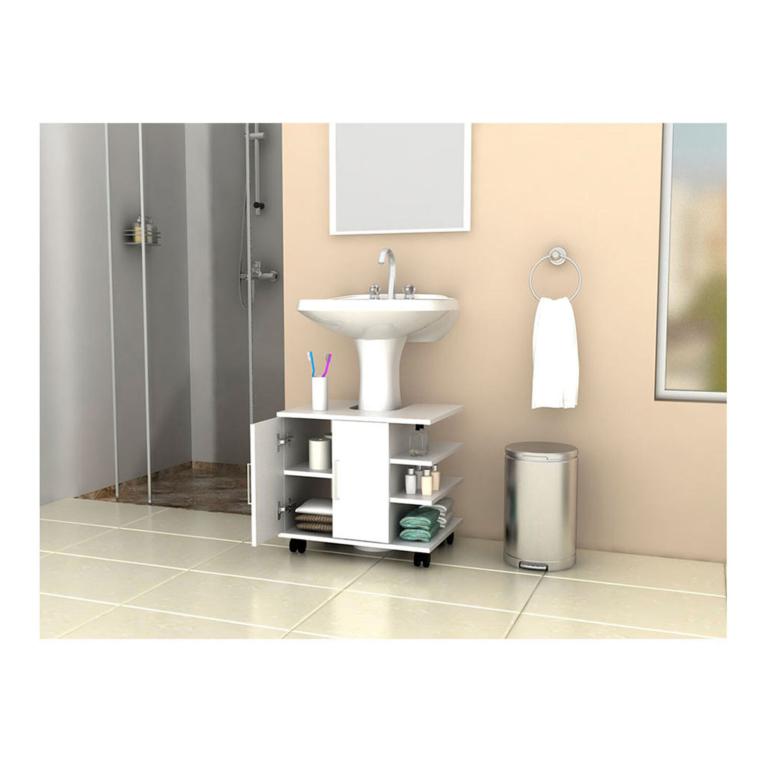 Combo Botiqu&iacute;n + Optimizador Lavamanos Y Ba&ntilde;o Tuhome image number 2.0