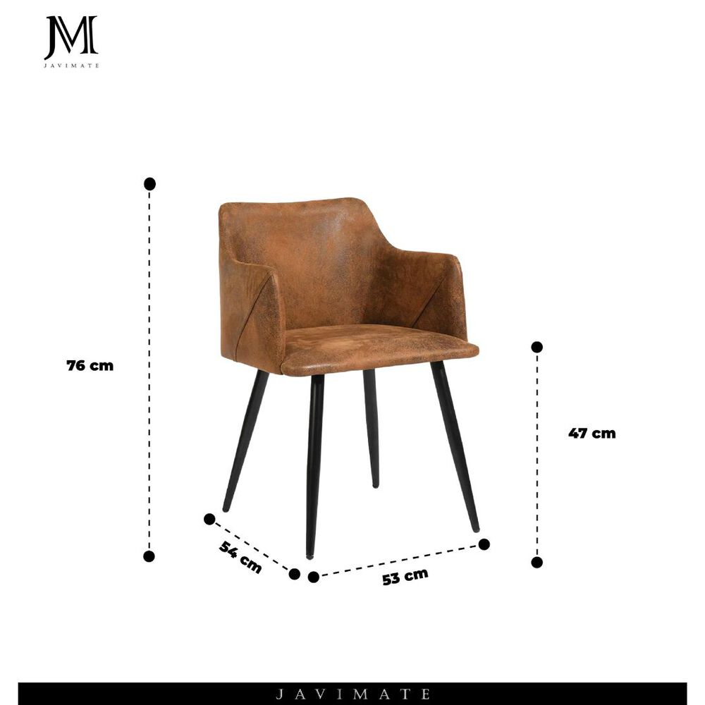 Pack 2 Sitiales De Comedor Vintage Caf&eacute; image number 3.0