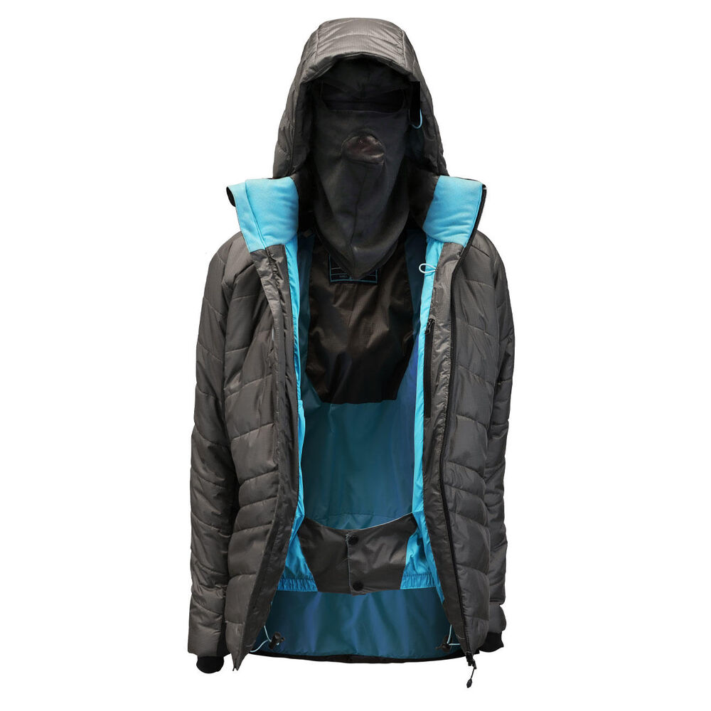 Parka Thinsulate Mujer Gris/negro Z-9100 image number 3.0