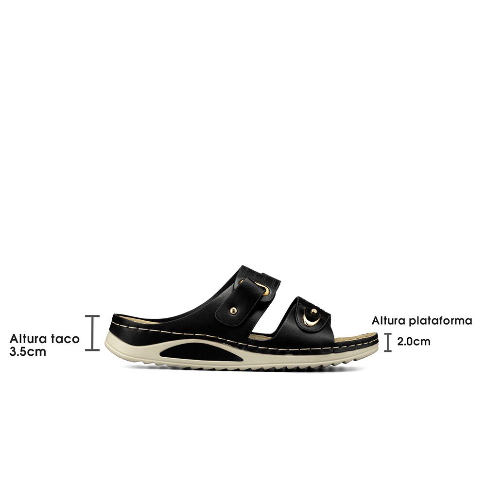 Sandalia Estilo Chala Taco Cu&ntilde;a Casual Mujer Weide Jn722 image number 7.0