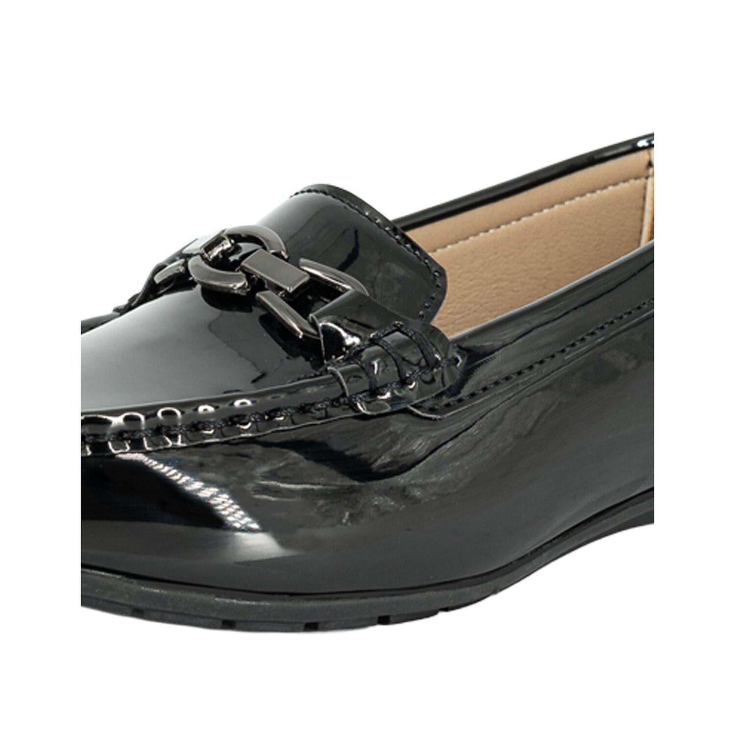Mocasin Dam Negro Charol Alquimia image number 3.0