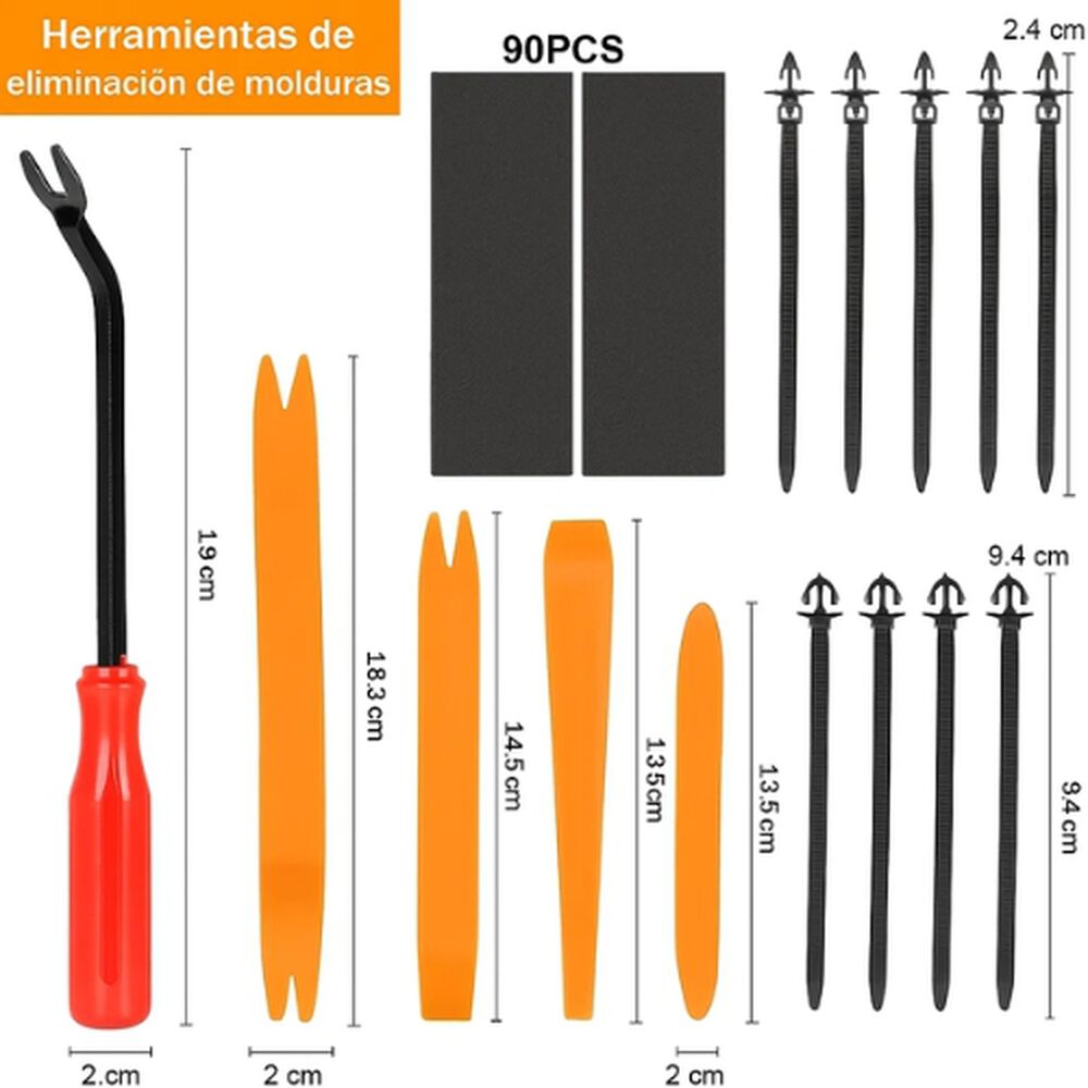 Kit 725 Piezas Clip Broche Retención Auto Fijación Tapabarro image number 3.0